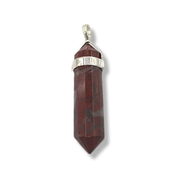 Pendant Red Jasper Point Sterling Silver