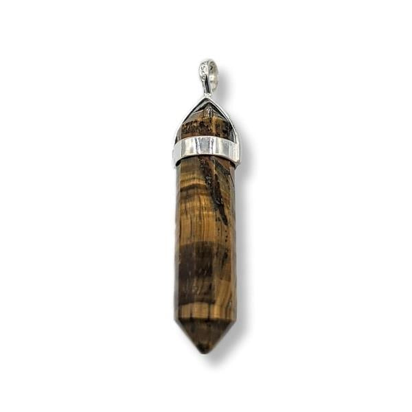 Pendant Tiger's Eye Point Sterling  Silver | Earthworks