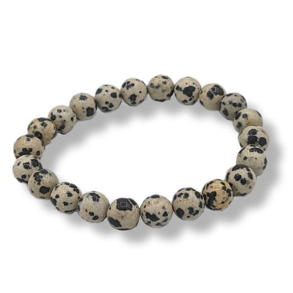 8mm Bracelet Dalmatian Stone