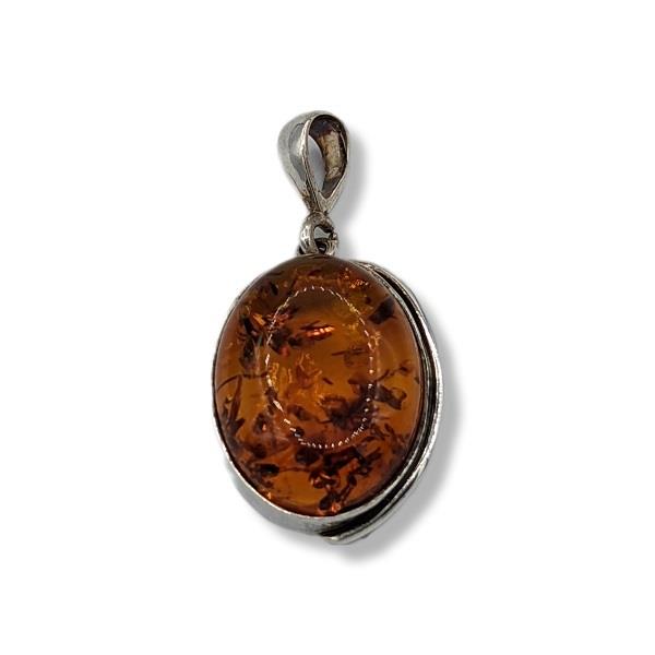 Pendant Amber Sterling Silver