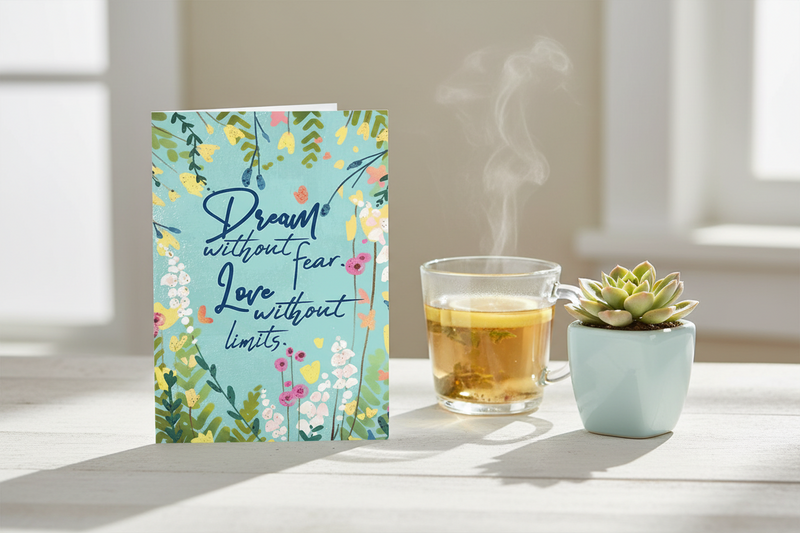 Greeting Card Dream Without Fear