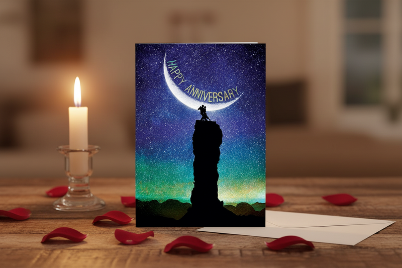 Greeting Card On Top of the World