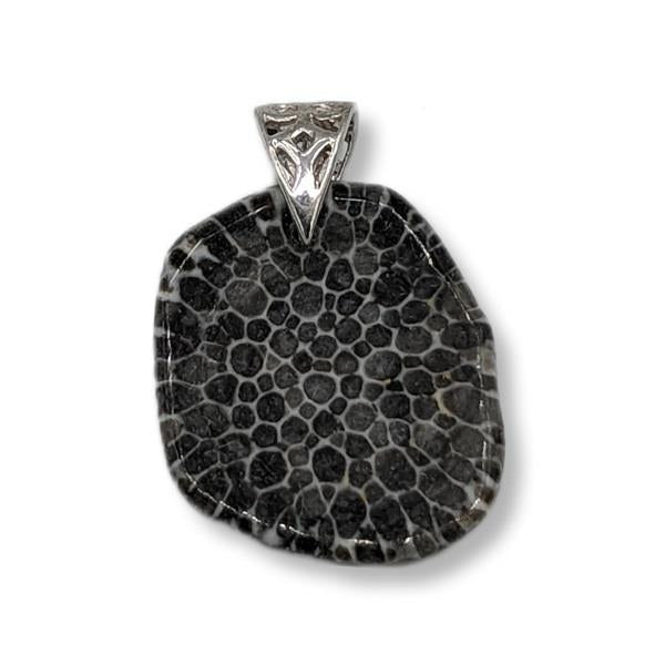 Pendant Fossilized Black Coral