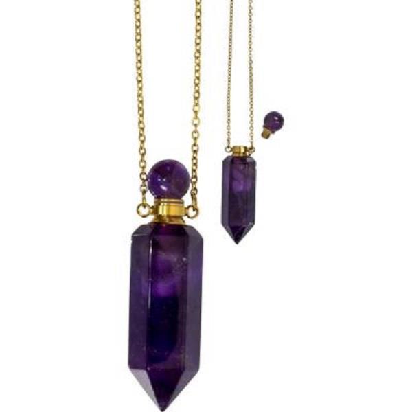 Perfume Necklace Amethyst