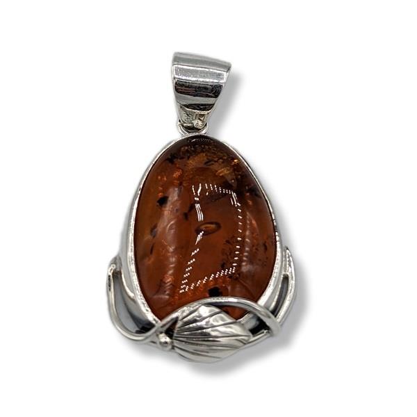Pendant Amber Sterling Silver