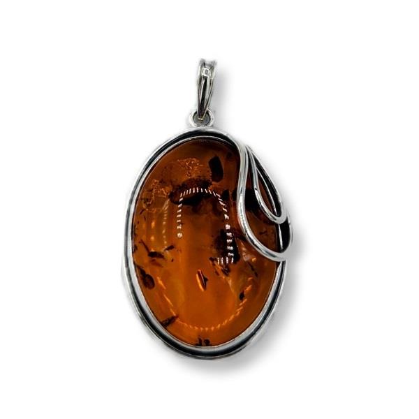 Pendant Amber Sterling Silver