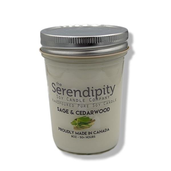 Soya Wax Candle Sage & Cedarwood