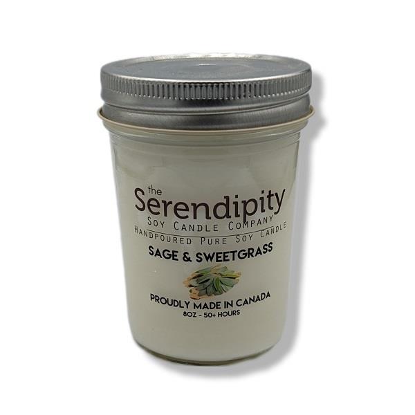 Soya Wax Candle Sage & Sweetgrass