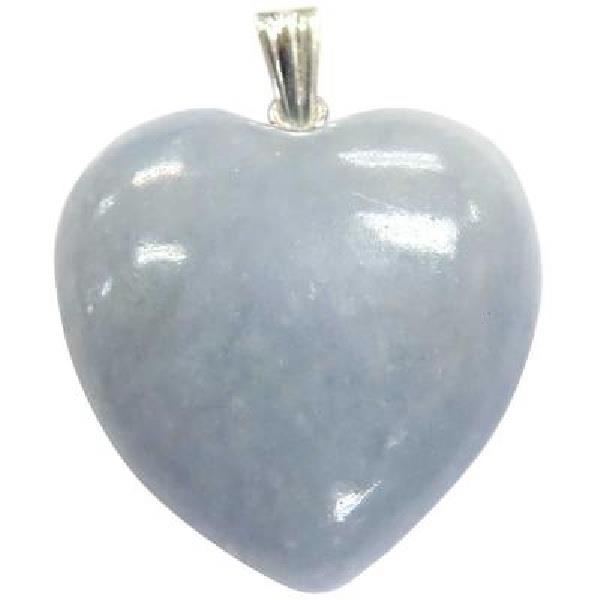 Pendant Blue Calcite Heart