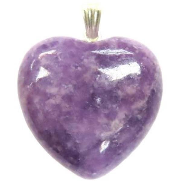 Pendant Lepidolite Heart