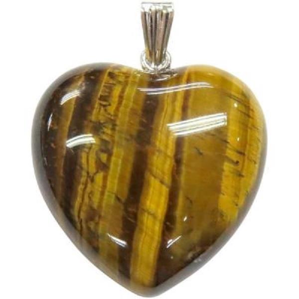 Pendant Tiger's Eye Heart