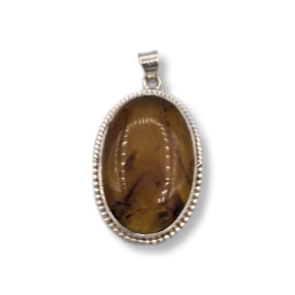 Pendant Amber Sterling Silver