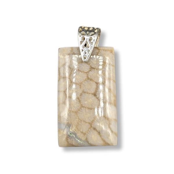 Pendant Fossil Coral Stone