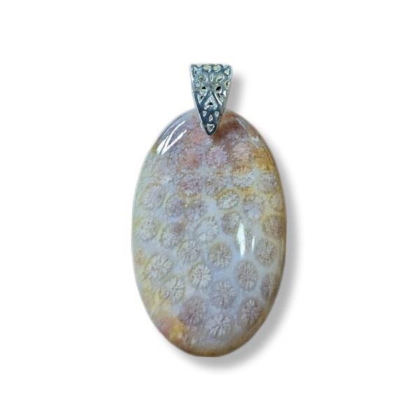 Pendant Fossil Coral Stone