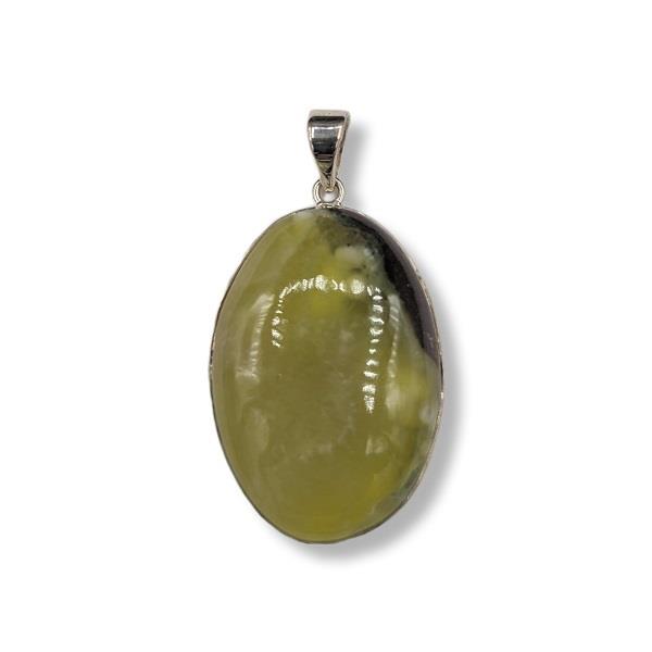 Pendant Prehnite Sterling Silver