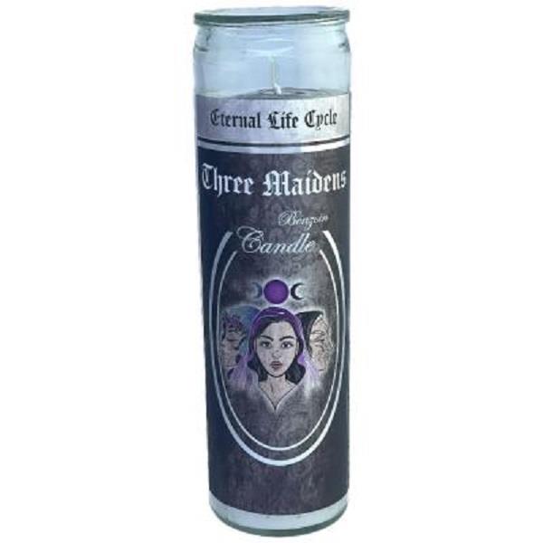 Glass Ritual Candle Three Maidens