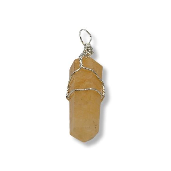 Pendant Citrine Point Wire Wrapped