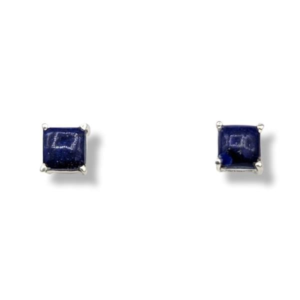 Earrings Lapis Lazuli Sterling Silver Stud