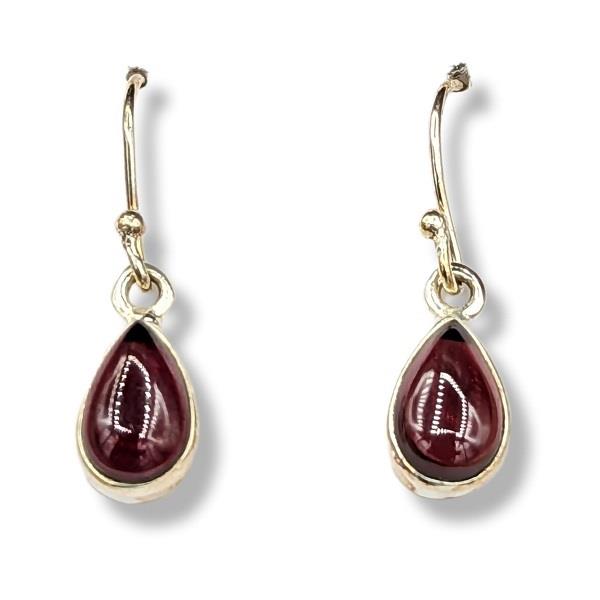 Earrings Garnet Sterling Silver