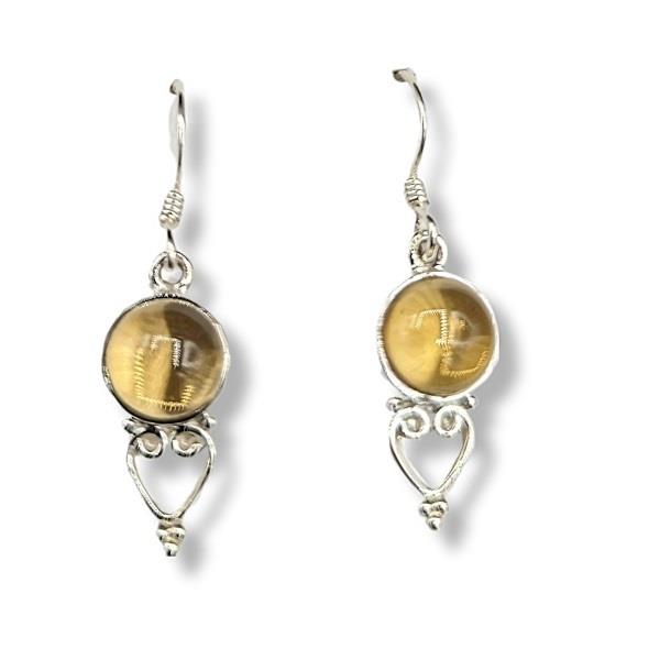 Earrings Citrine Sterling Silver