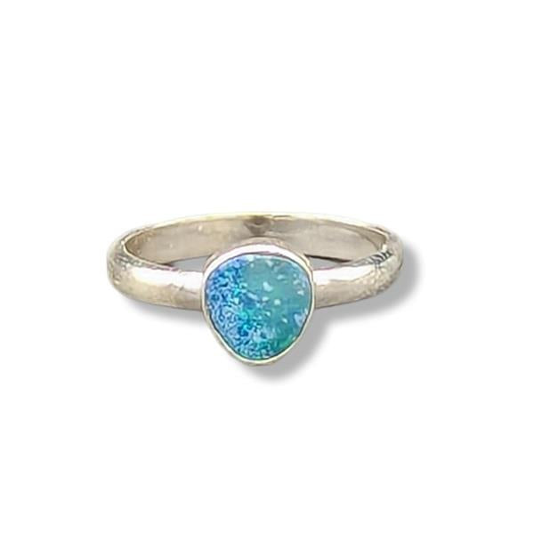 Ring Opal Sterling Silver Size 8