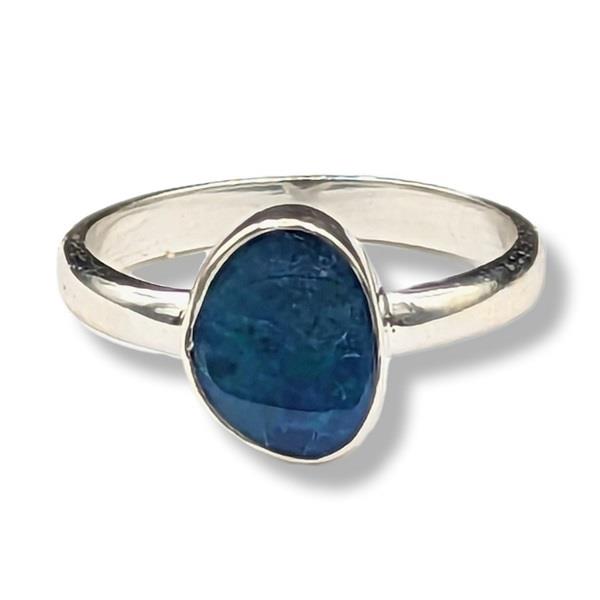 Ring Opal Sterling Silver Size 9