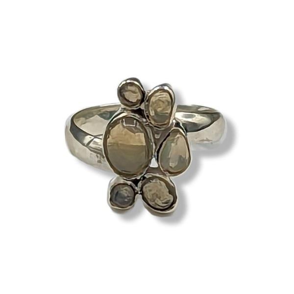 Ring Opal Sterling Silver Size 8