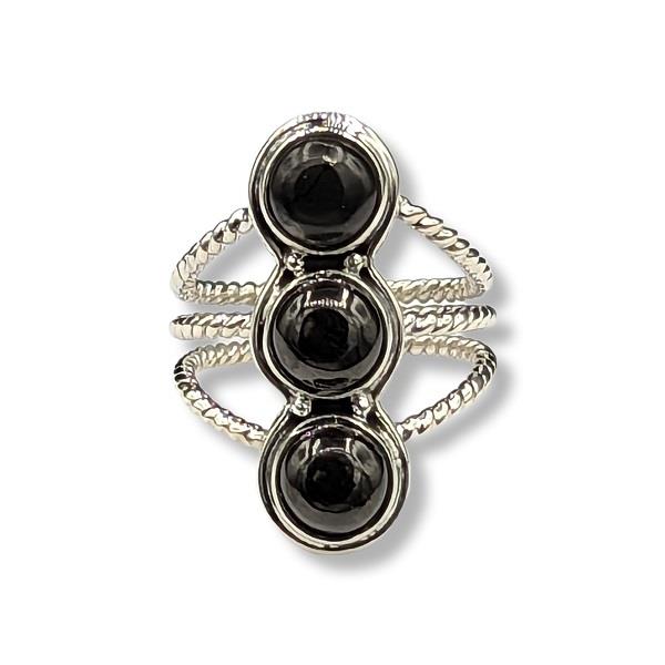 Ring Shungite Sterling Silver Size 8