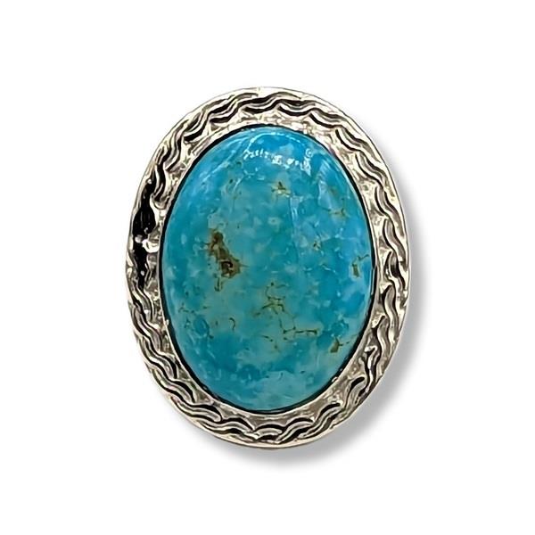Ring Turquoise Sterling Silver Size 8