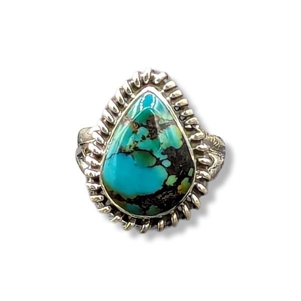 Ring Turquoise Sterling Silver Size 8
