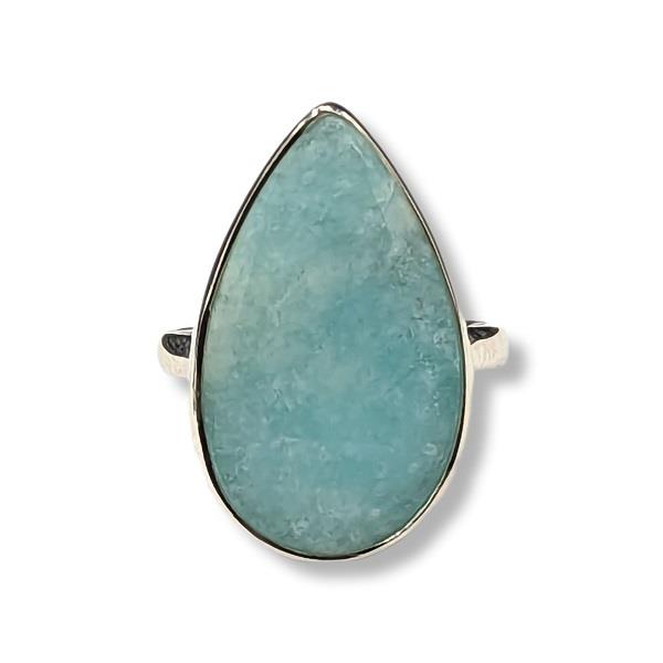 Ring Amazonite Sterling Silver Size 9