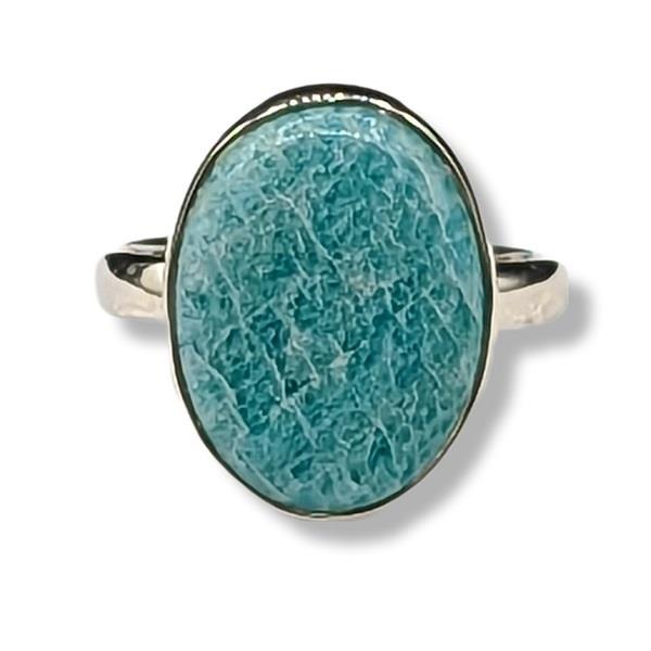 Ring Amazonite Sterling Silver Size 5
