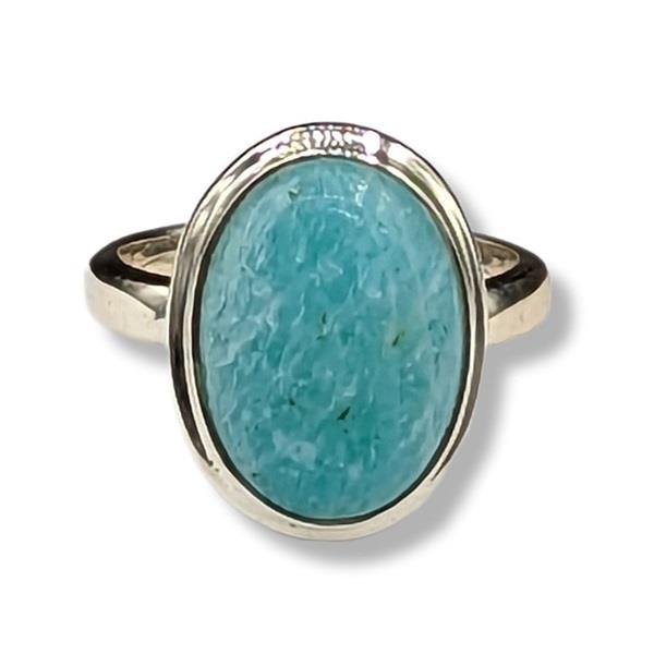 Ring Amazonite Sterling Silver Size 5