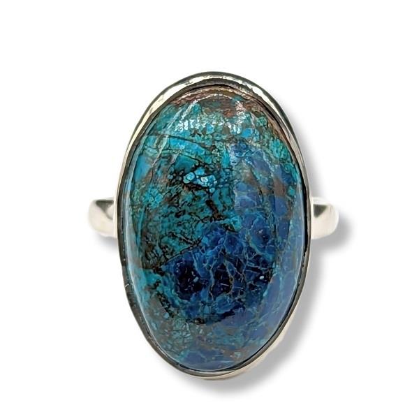 Ring Azurite Sterling Silver Size 7