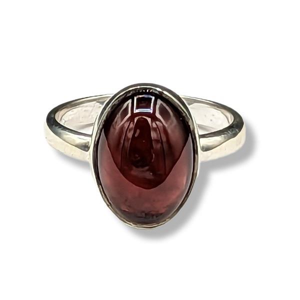 Ring Garnet Sterling Silver