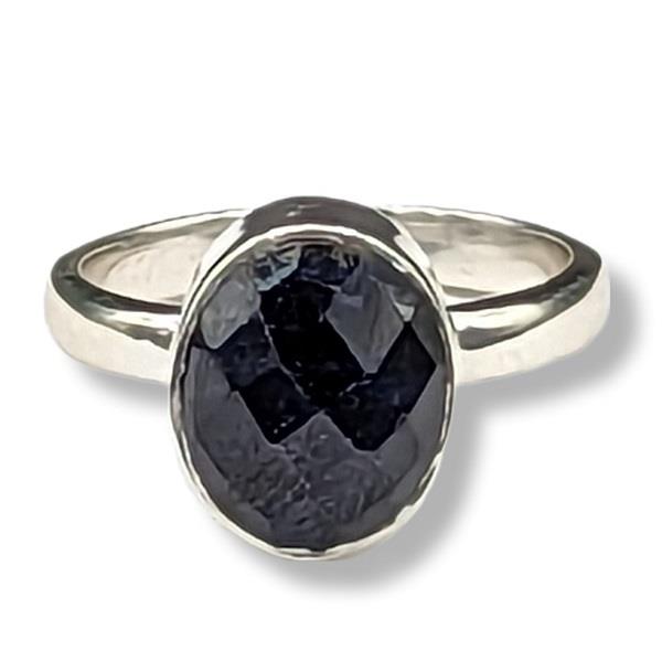 Ring Sapphire Sterling Silver Size 7