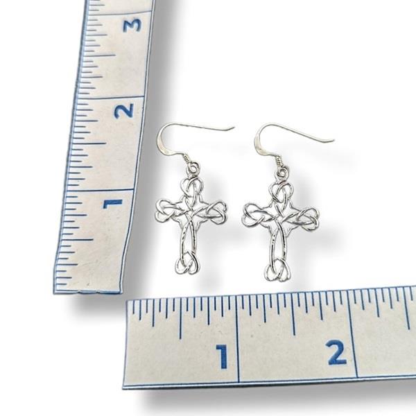 Earrings Celtic Cross Sterling Silver