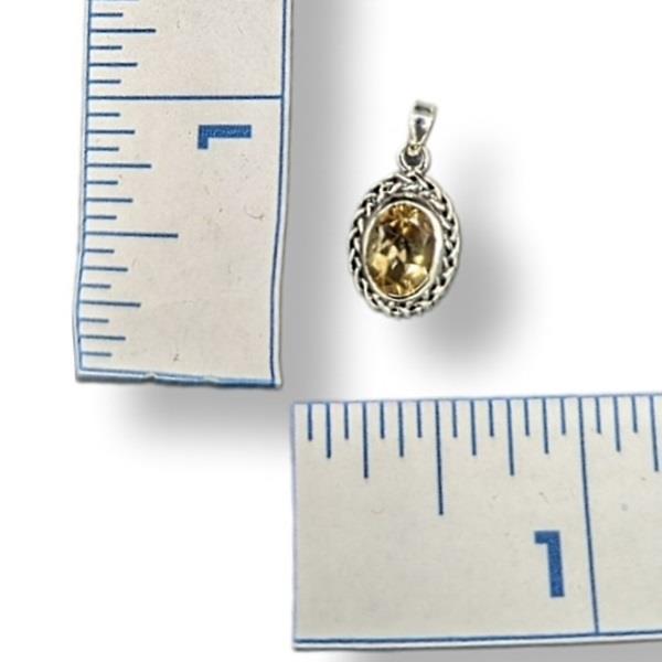 Pendant Citrine Sterling Silver