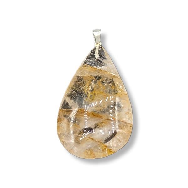 Pendant Golden Healer Quartz Teardrop