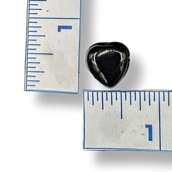 Black Obsidian Heart Drilled 2g Approximate