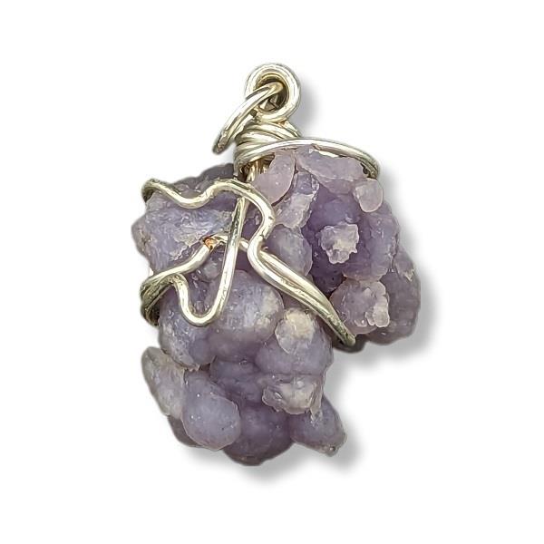 Pendant Grape Agate Wire Wrapped