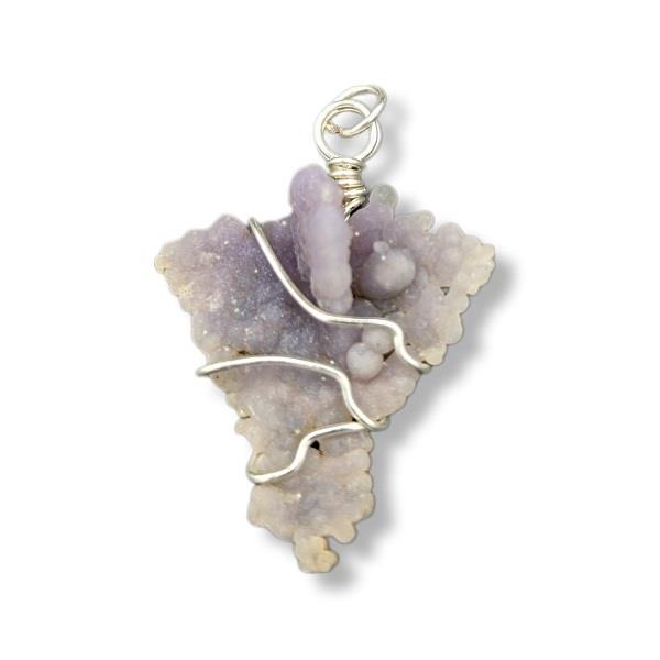 Pendant Grape Agate Wire Wrapped