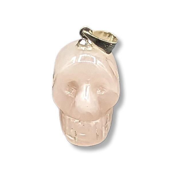 Pendant Rose Quartz Skull