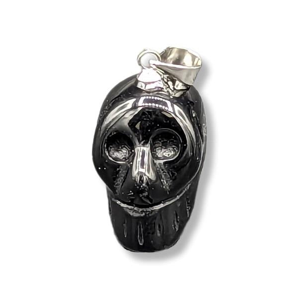 Pendant Black Obsidian Skull