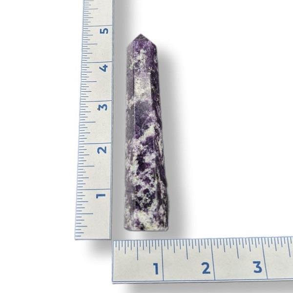 Lepidolite Point Polished 80g Approximate