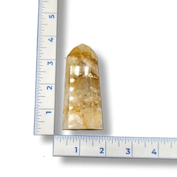 Golden Healer Quartz Polished Point 122g Approximate