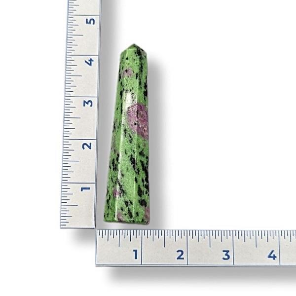 Ruby in Zoisite Polished Point 106g Approximate