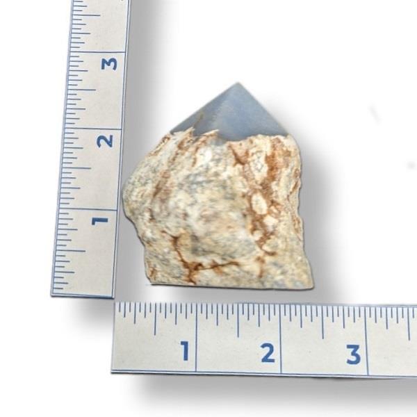 Angelite Cut Base Point 186g Approximate