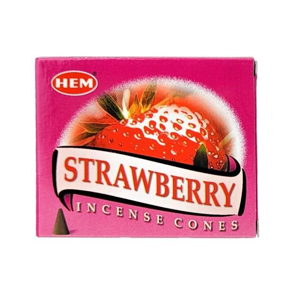 Hem Incense Cones Strawberry 10pcs