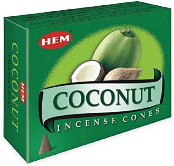 Hem Incense Cones Coconut 10pk